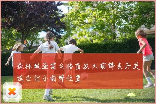 森林狼亟需合格首发大前锋麦丹更适合打小前锋位置